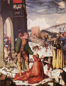 Hans Baldung Grien Beheading of St Dorothea by Baldung Sweden oil painting art